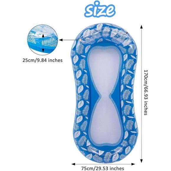 Pool Float, Pool Lounger Float for Adult Mesh Bottom Hammock-Style Pool Float - Picture 7 of 7